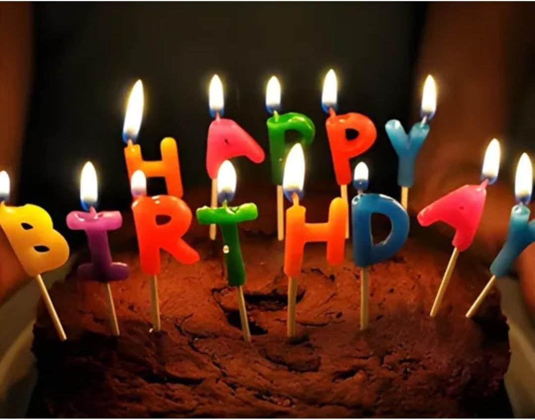 Happy Birthday Candles Multicolor 13 Pieces, Letter Candles Decoration