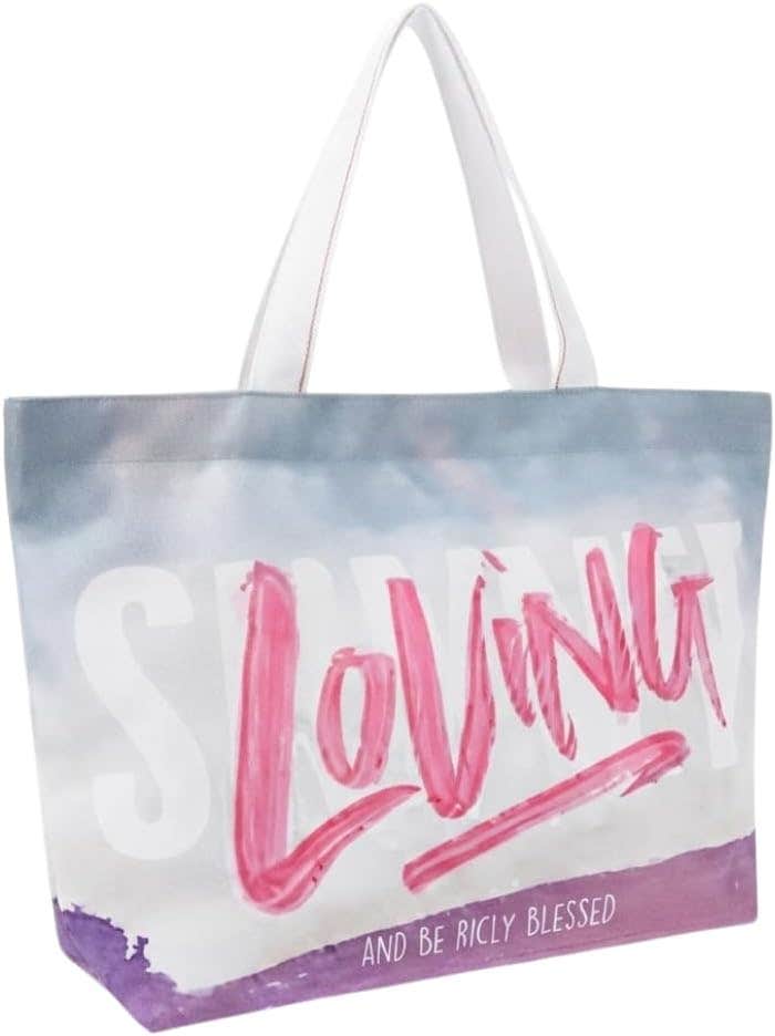 SUMMER LOVING PRINT LARGE BEACH BAG MULTI COLOR 60 * 30CM