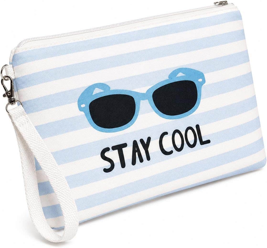 MAKEUP STAY COOL PENCIL BAG WHITE x MILK, 30 x 40 cm