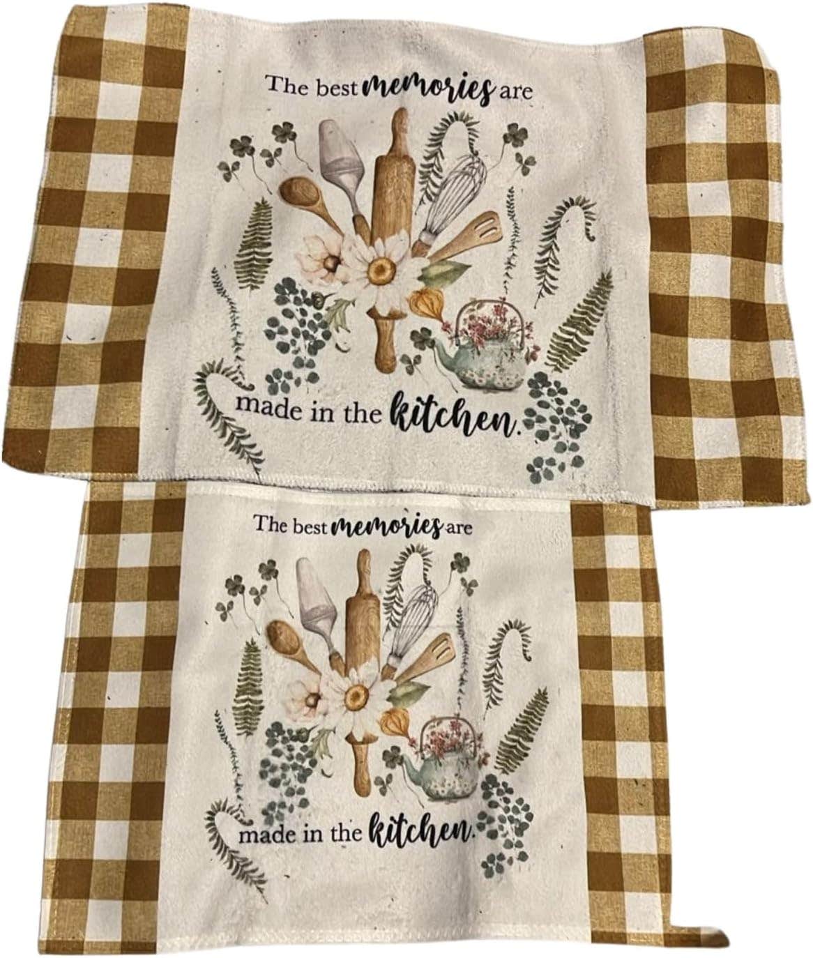 Aurora 2 Piece Microfiber Kitchen Towel Set Spoon Design