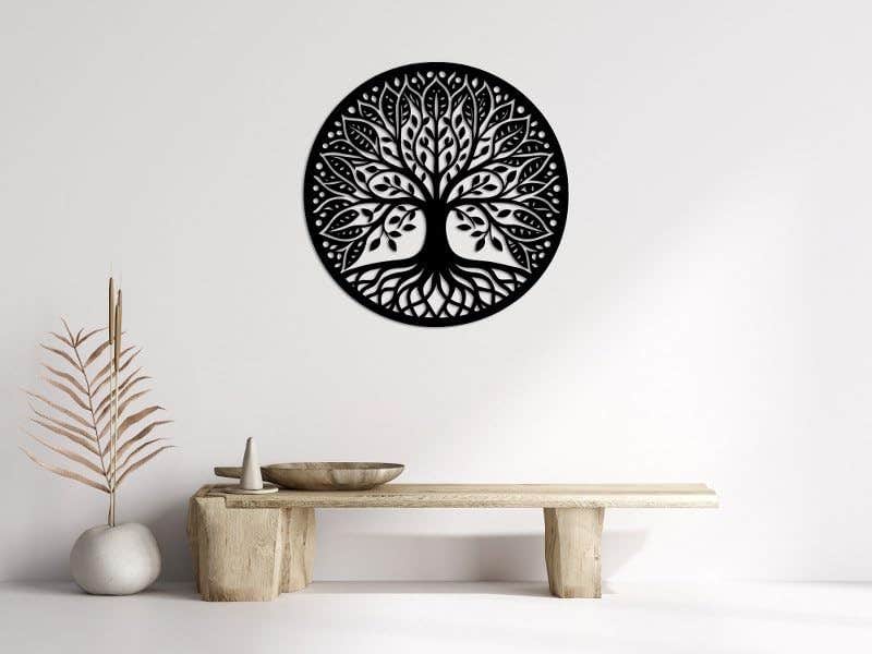 Mandala Tree of Life Wood Wall Art