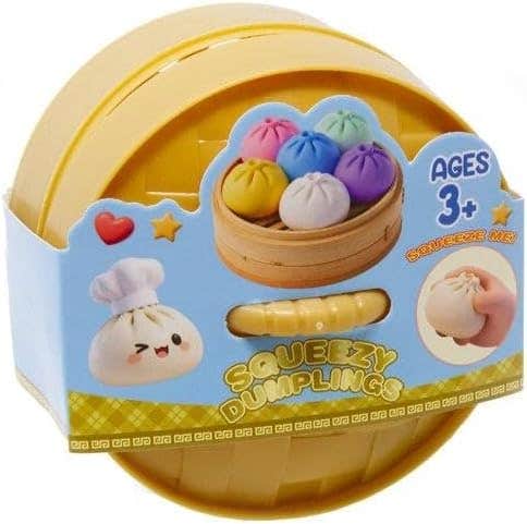 Squeezable Colorful Dumplings Squishy Toy for Kids - Squeeze Dumplings Toy