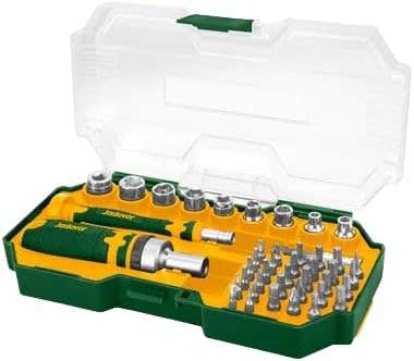 Jadever Chromium–Vanadium Steel Screwdriver Bit Set - 43-Piece