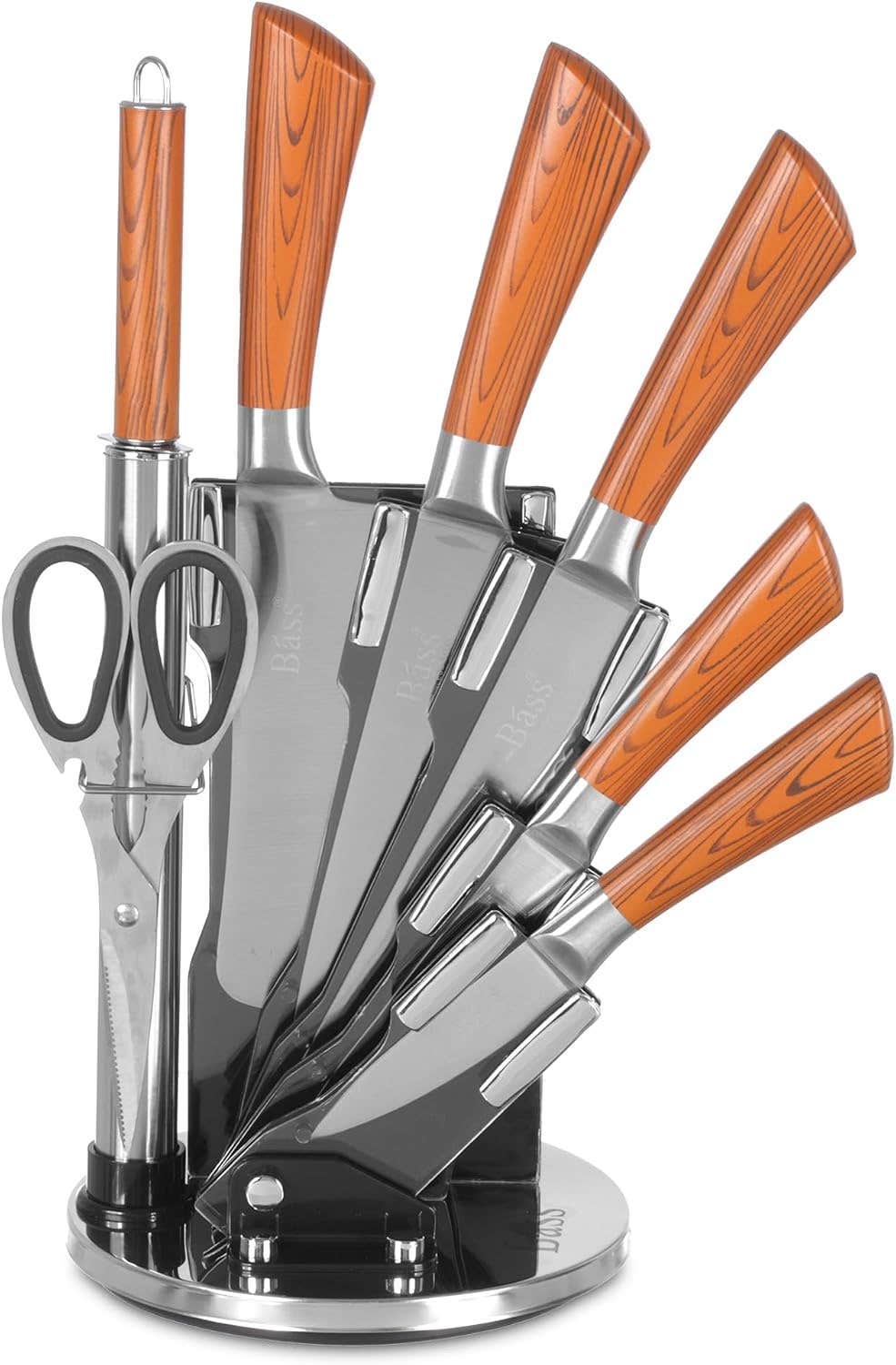 Bass Knife Block Set, with Stand