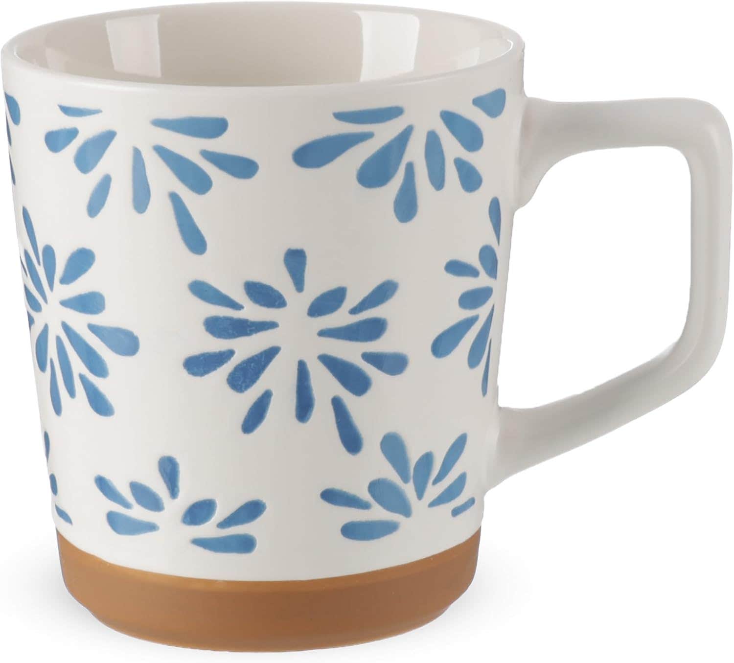 Coffee Mug, Large Size, Flower Design2, Porcelain