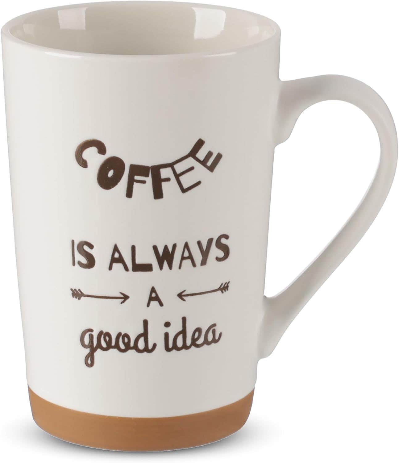 Coffee Mug, Large Size, Porcelain - White