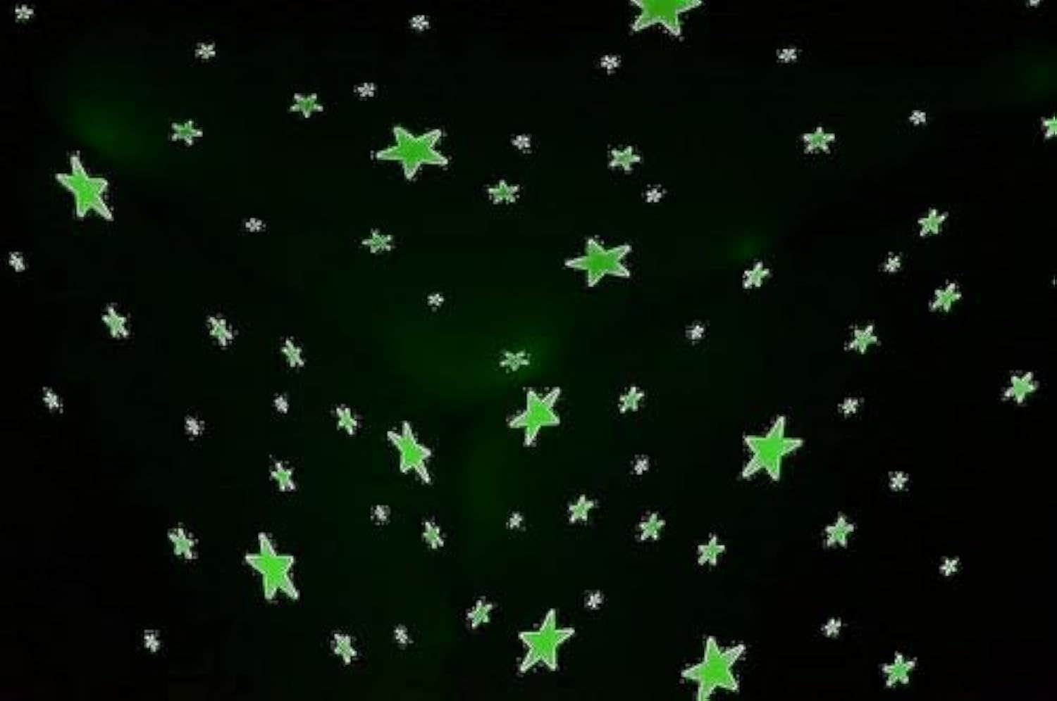 Spaceshoop Glow in the Dark Stars Wall Stickers - 100 Pcs, Green