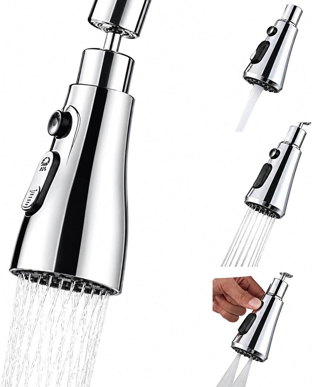 360° Rotating Kitchen Faucet Head with Multiple Modes for Easy Cleaning and Washing Easy to Install Imported