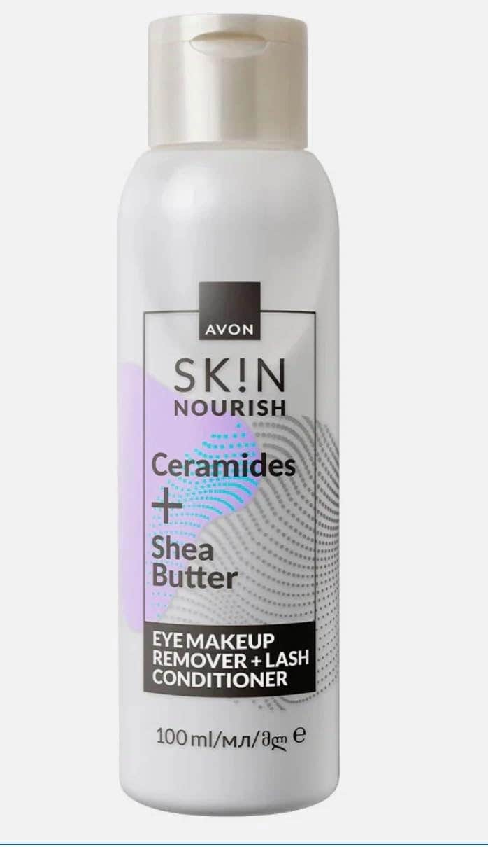 Avon SK!N Nourish Eye Makeup Remover & Lash Conditioner - Ceramides & Shea Butter Formula