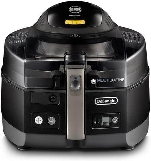 De'Longhi FH1363BK Air Fryer and Multicooker, 1.7 liters - Black - 220V supply voltage and 50Hz