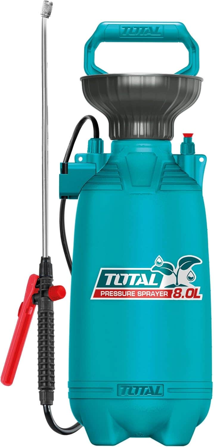 TOTAL - Pressure Sprayer | Manual Sulfator |5 Litres | 2.5 Bar| Locking Function |Aluminium Pump |Mod.THSPP30502