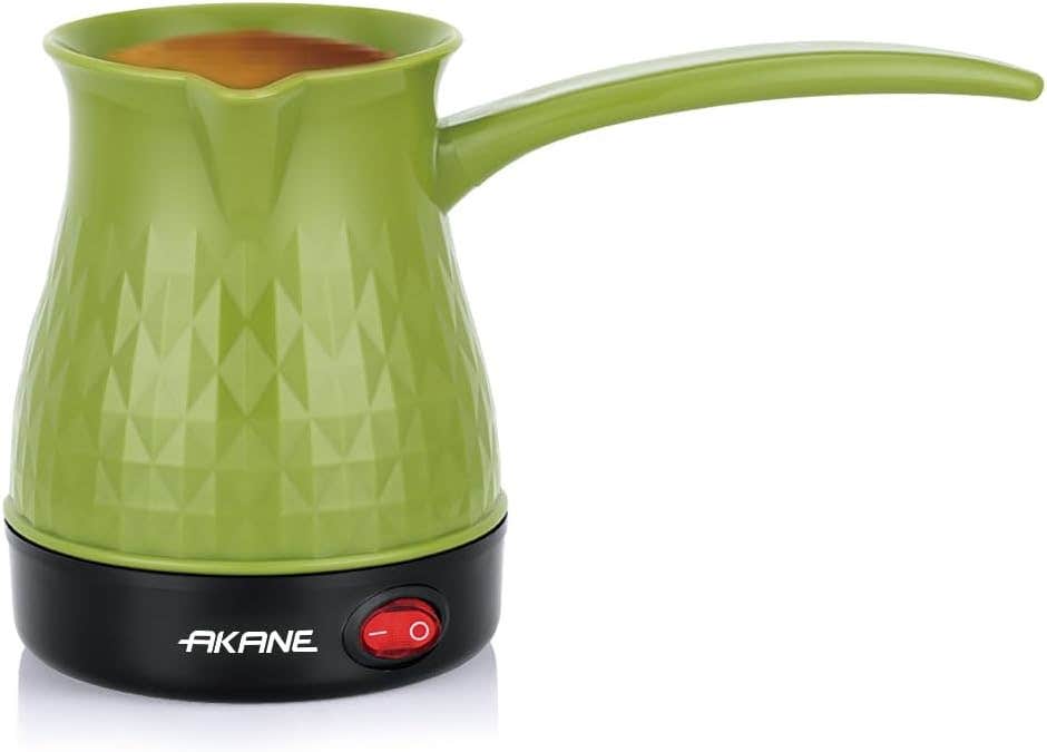 AKANE Portable Electric Coffee Pot 500W - Fast Heating, Compact Design, Easy Pour Spout