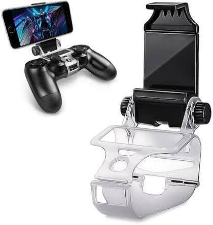 Smart Clip Phone Mount for PS4 Controller, Telescopic Clamp