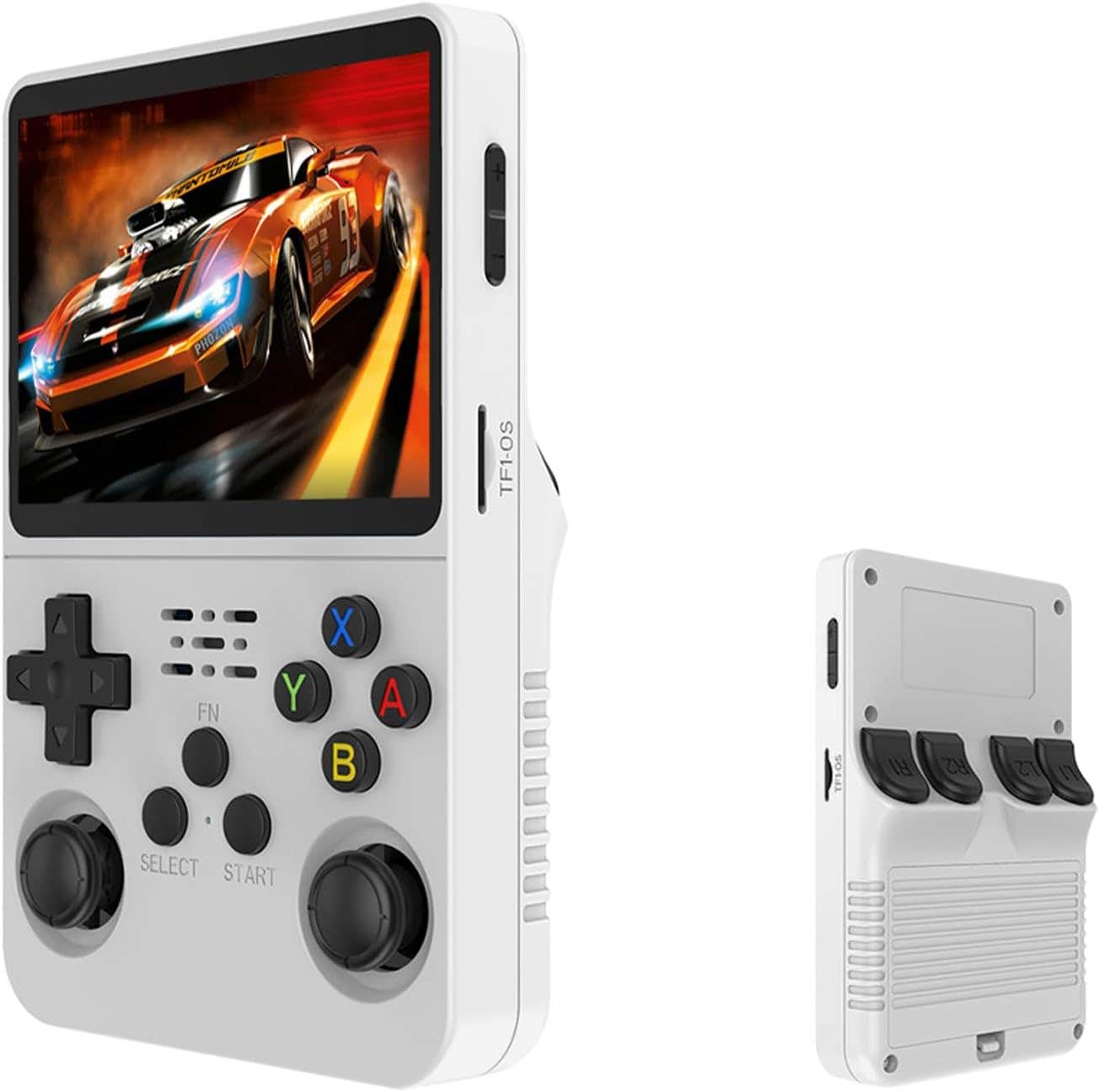 Keyboy - Keyboy Game Console, Retro Handheld Game Console Built in 20000+ Games,3.5in HD Portable Game Console Wireless Revisiting Classics (White Single Card,128G)
