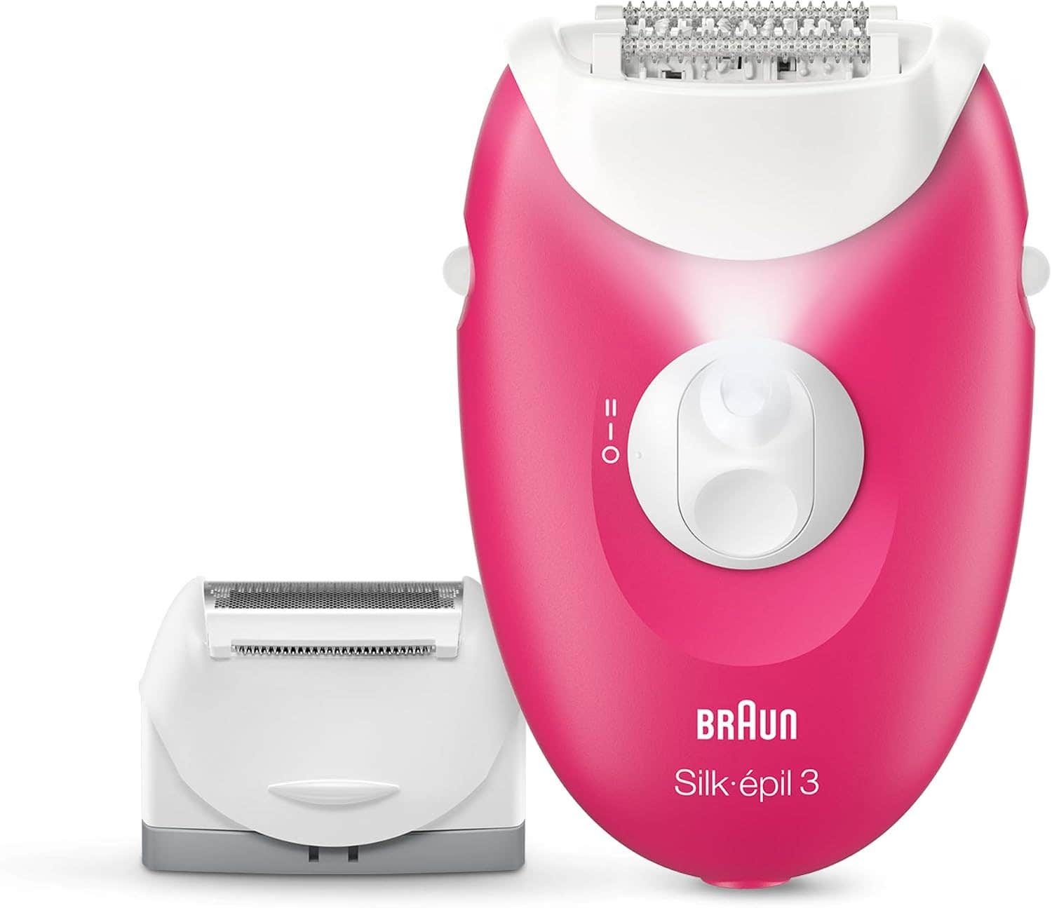 Braun Silk-épil 3 SE 3-032 Corded Epilator - Pink, 20 Tweezers, Smart Light