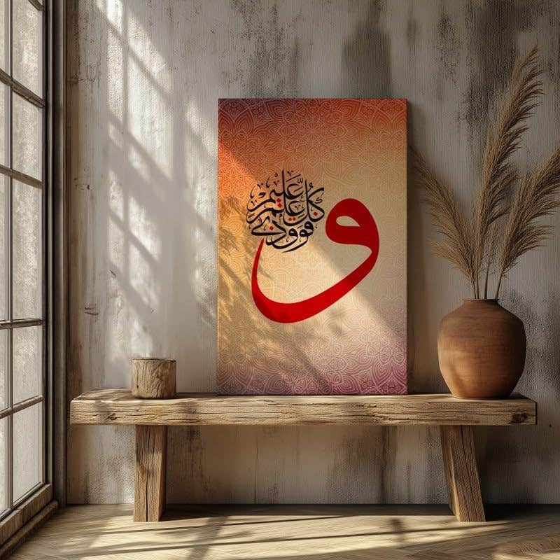 Surah Yusuf Calligraphy Islamic Printed On Canvas Wall Art 90x60