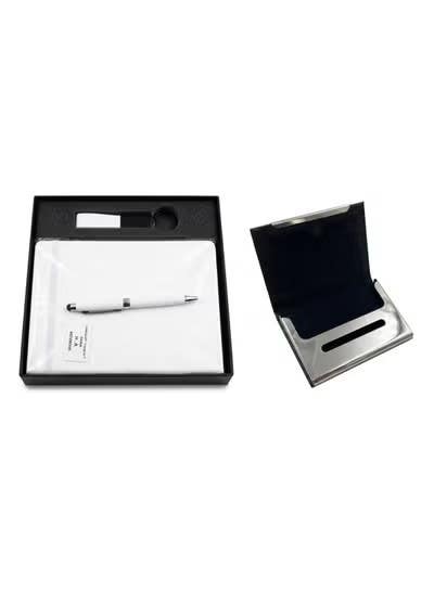 Practical Gift Box Set - Notebook, Medal, Pen, Card Holder & White Cards
