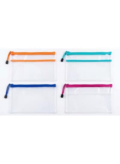 Office Desk Organization Set - 4 Pieces - Assorted Cheerful Colors
