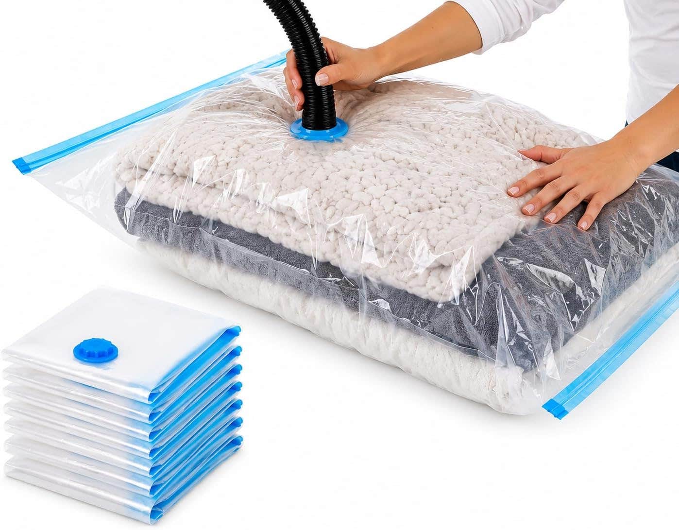 Generic Jumbo Vacuum Storage Bag 90x130cm - Space Saver for Clothes & Blankets