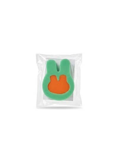 BUBBLES Rabbit Design Bath Sponge - Green - Size S