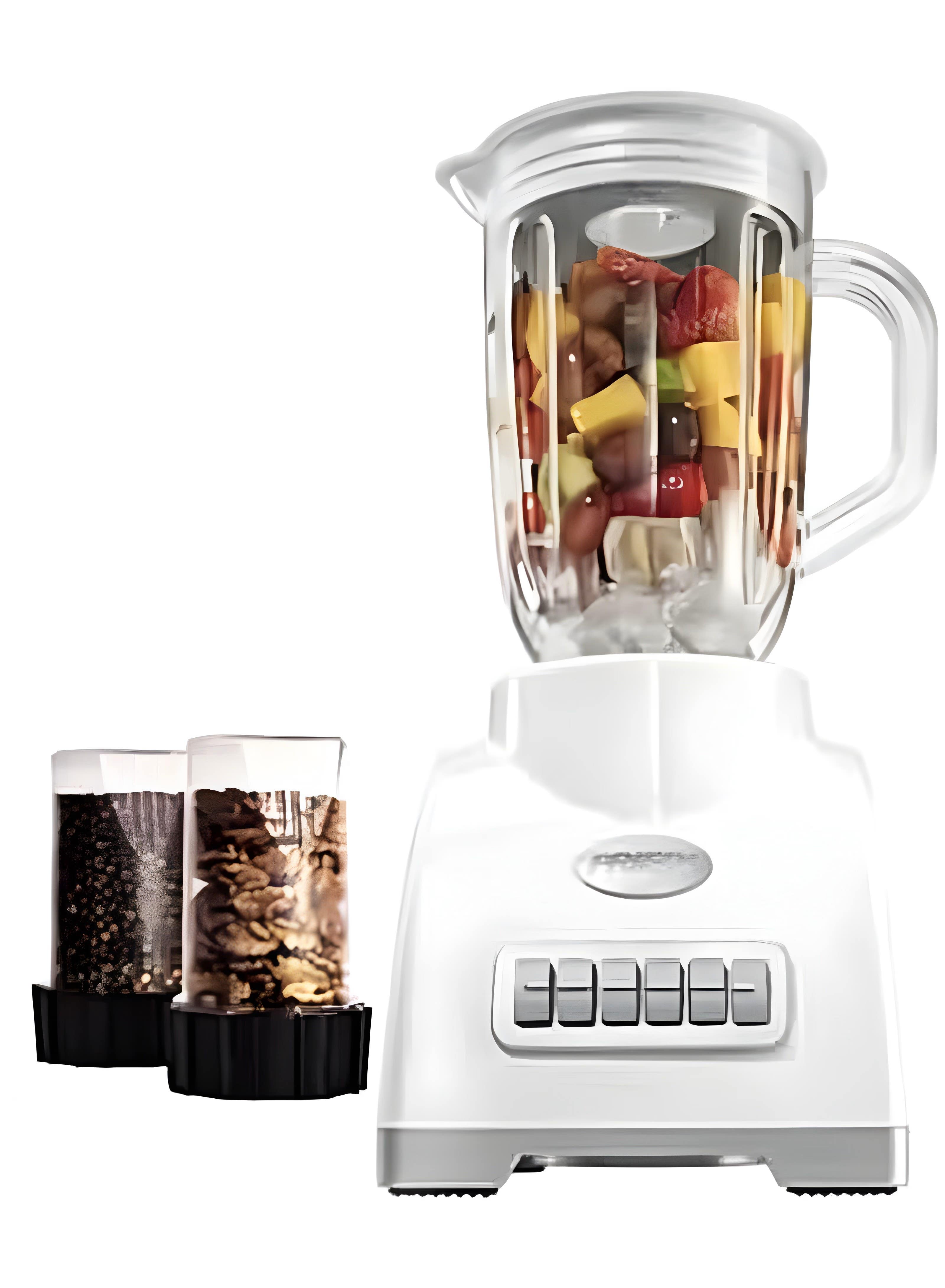 Prifix Chef Blender 450W 1.5L with 2 Grinders White