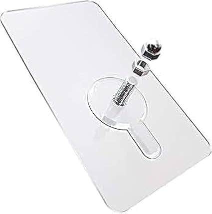 Adhesive Wall Hooks Heavy Duty Clear Nail Hook Strong Self Adhesive Heavy Duty Wall Shelves for Kitchen Bathroom Waterproof Rustproof
