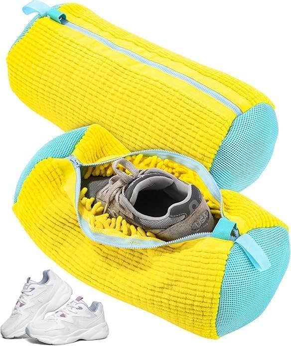 Microfiber Shoe Washing Bag, Washing Machine Shoe Protection, Daily Use