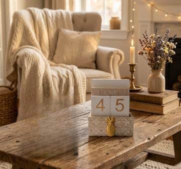 Wooden Monthly Score Pineapple