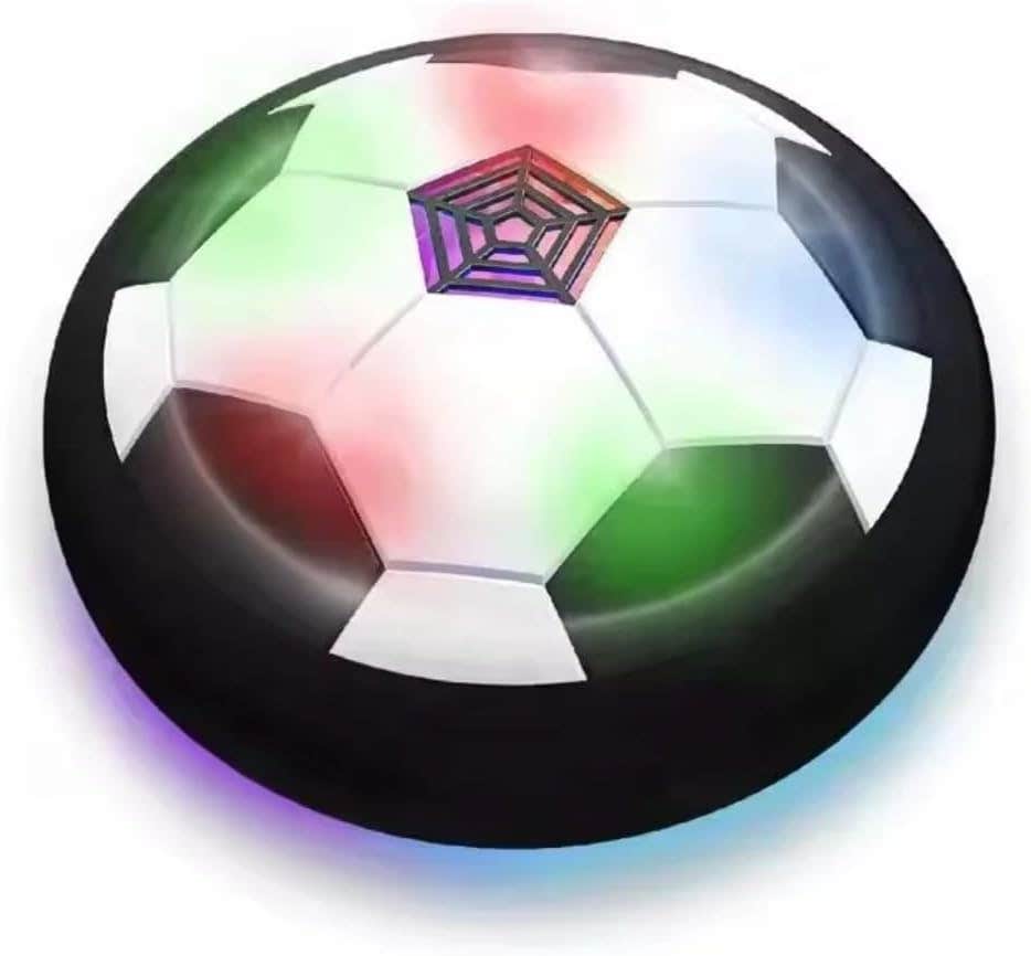 Kids Air Football Toy with LED Light | Hover Ball for Indoor Play | Safe Sports Toy Slide on Floor | Suitable for Boys and Girls | 3+ Years
