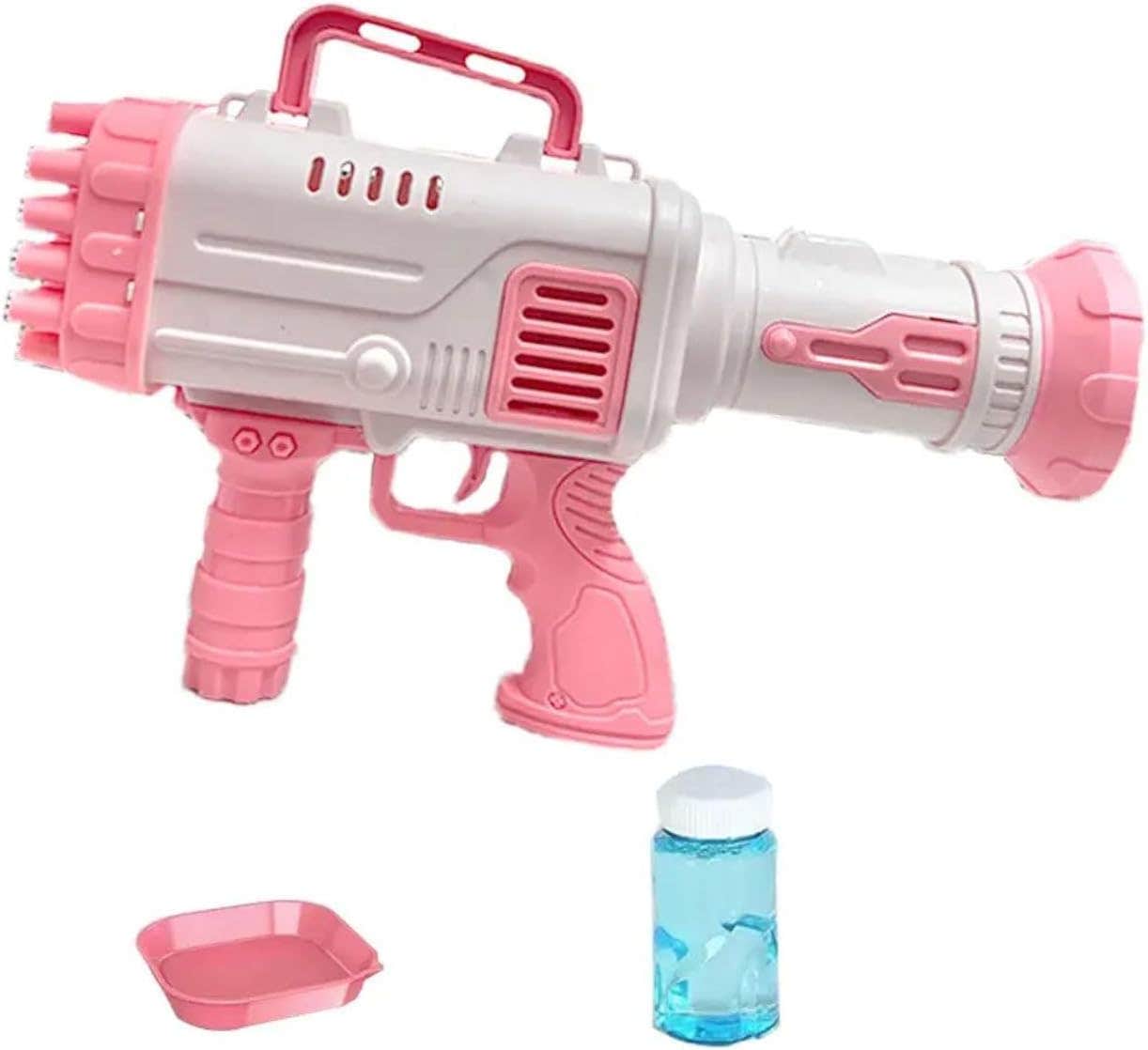 Generic Bubble Spray Soap Gun with 32 Bubbles - Battery Operated - High-Quality ABS Plastic