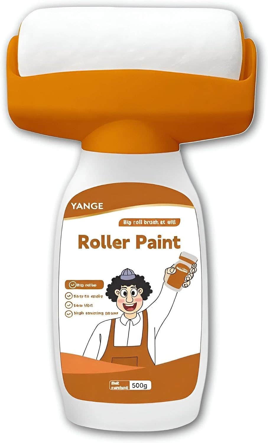 Fast-Dry Paint Kit - High-performance roller-applied coating for walls and wood, effortless application, 500g (2pcs)
