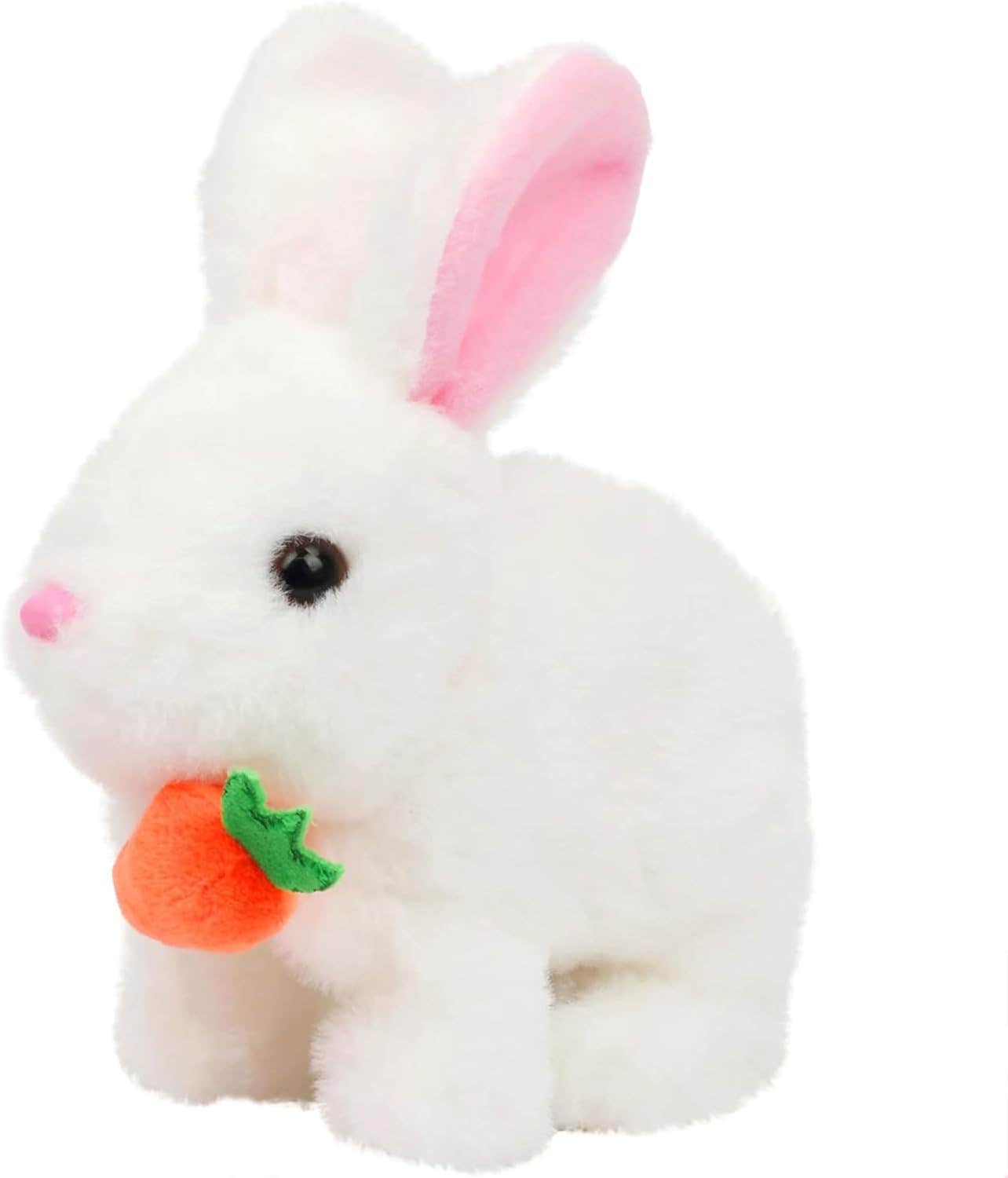KIDSZONE Naughty Bunny Toy for Kids with Music & Cheerful Sounds, Interactive Dancing Rabbit, Cute Electric Animal Toy, Fun Gift for Boys Girls Toddlers