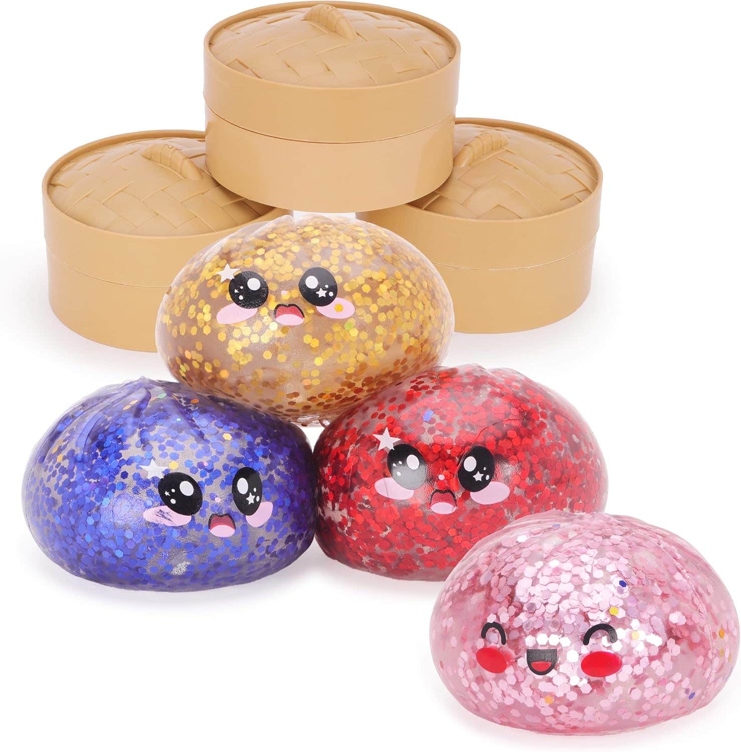 Toyland® Squishy Bao Dumpling Glitter Surprise with Box
