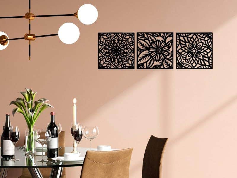 Home Gallery Store Intricate Floral Wood Wall Art - Decorative Wall Hanging