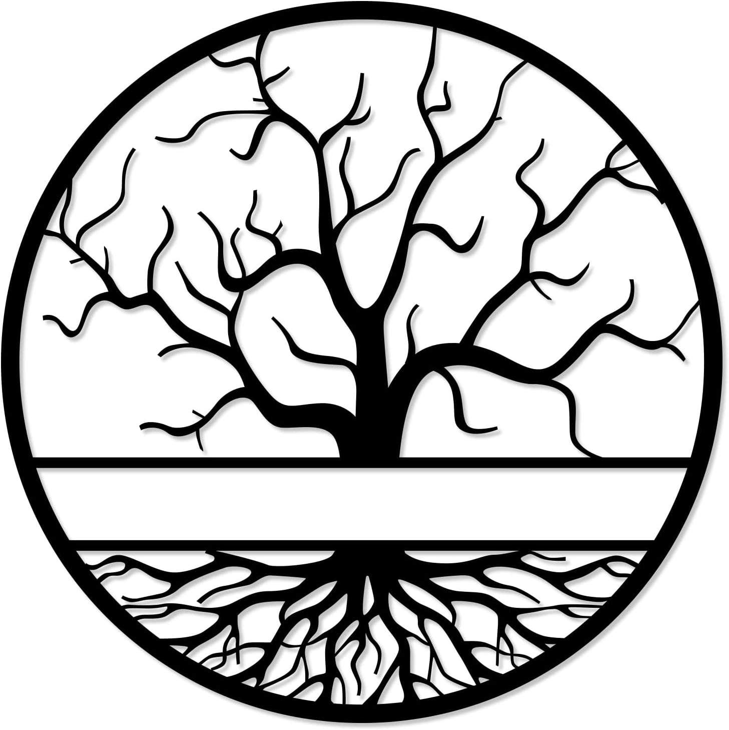 Home gallery Decorative tree of life wooden wall Art 80X80 cm