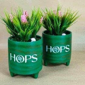 Dark Green Handmade Artificial Plant 12cm - FunnyPot