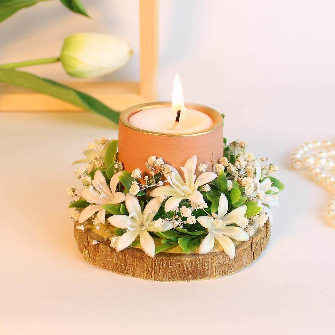 Handmade Pottery and Artificial Flower