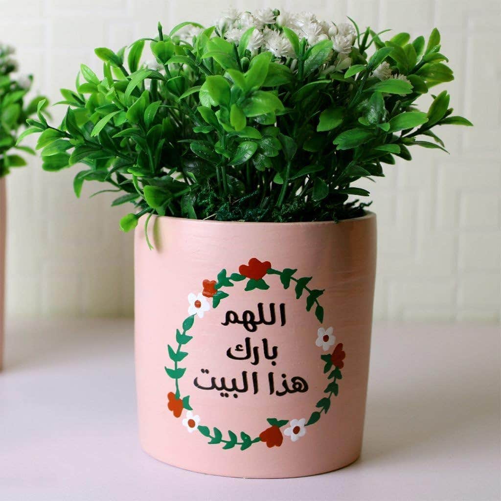 Artificial Rose Hand Made Crock Pot