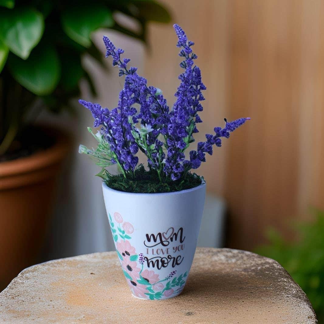 Baby Blue Handmade Artificial Plant - FunnyPot - In Stock