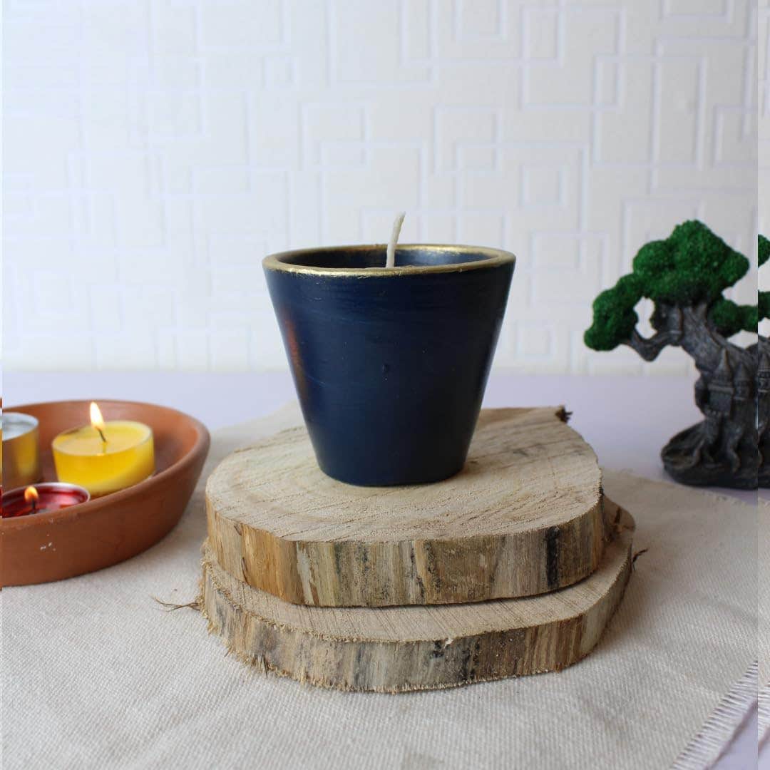 Navy Scented Candle by FunnyPot