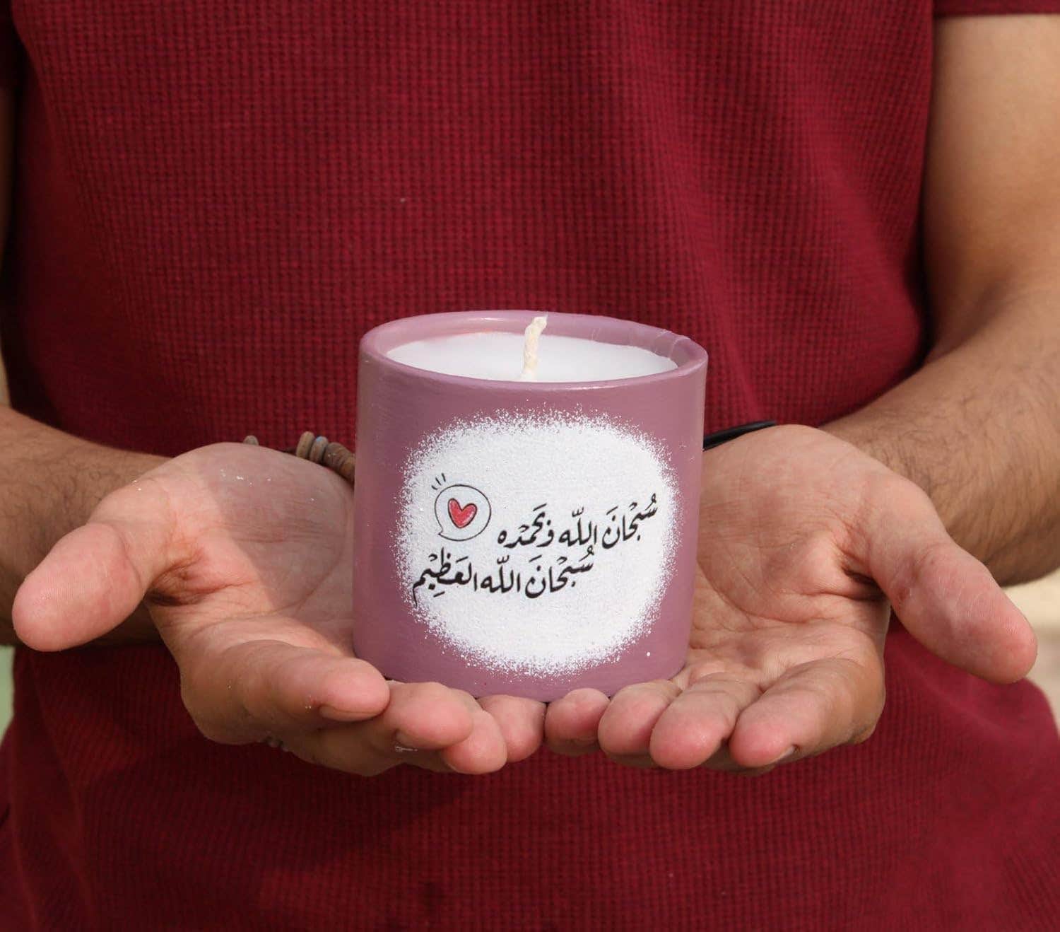 Mauve Scented Candle - 100 Grams - Home Fragrance Accessory