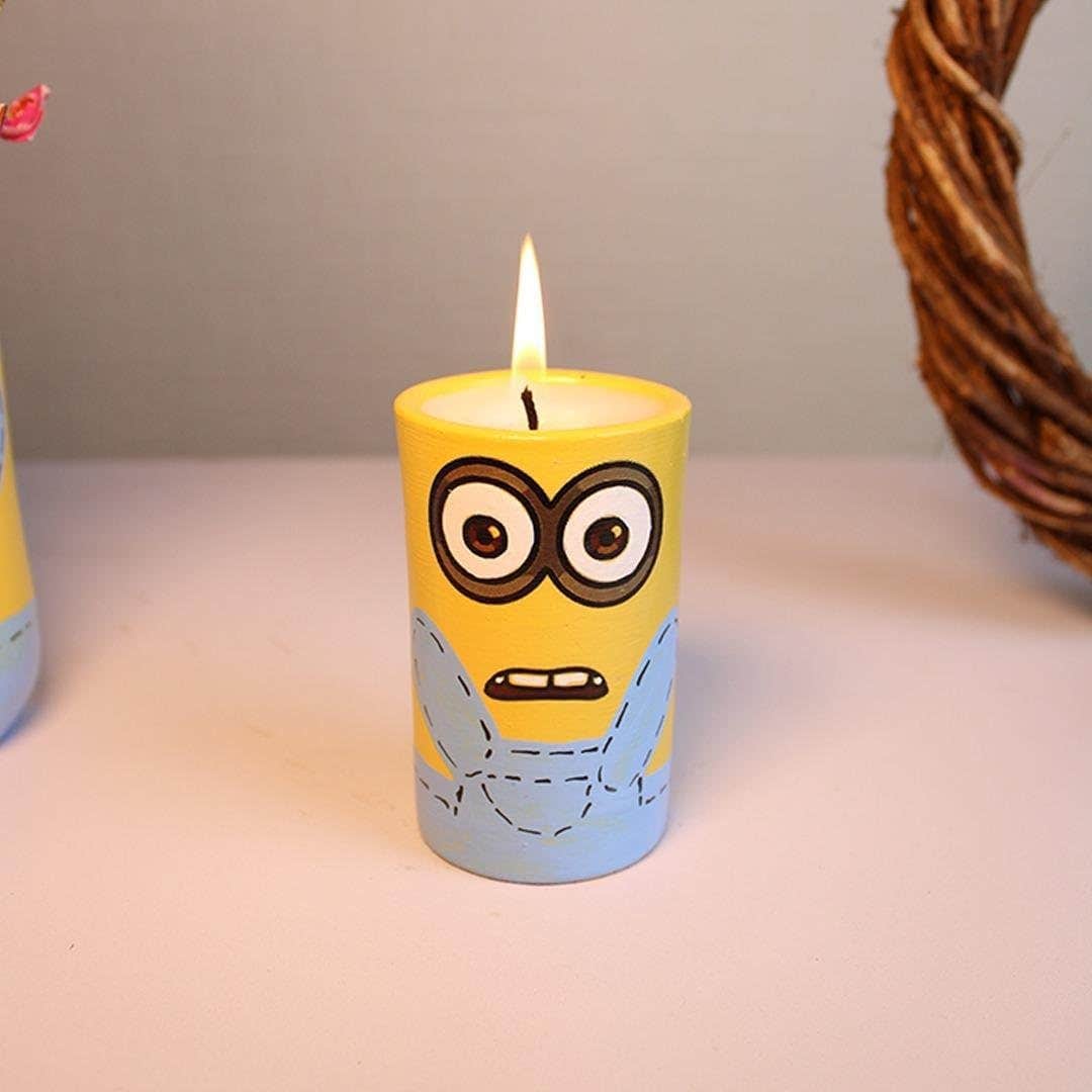 Yellow Scented Candle - Handmade Home Fragrance Accessory