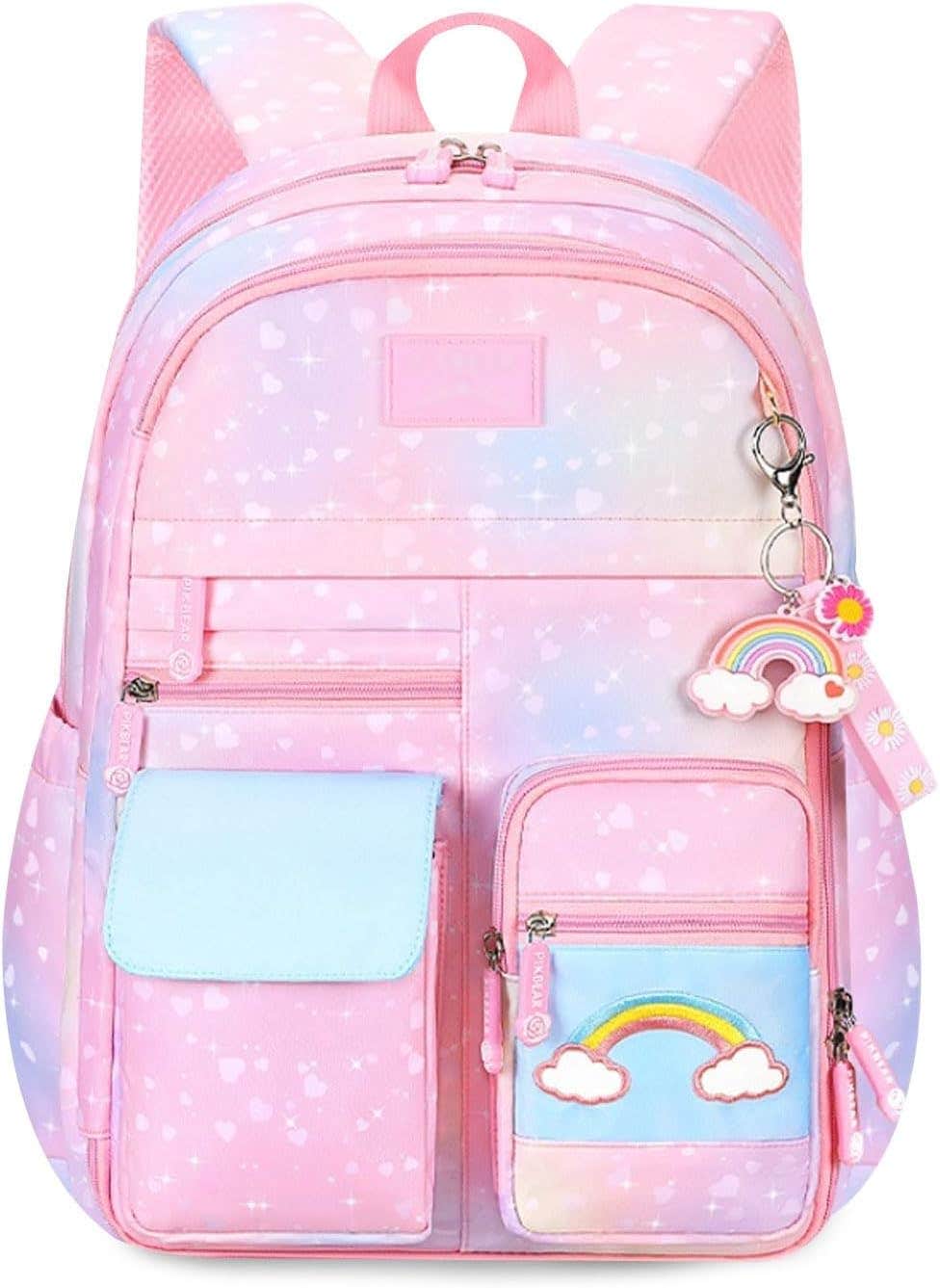 FANDARE Cute Children's Backpack School Bag with Chest Strap Children's Backpack Girls Boys School Bag Shoulder Bag Children's Bag School Backpack Nursery Bag with Reflective Stripes Daypacks