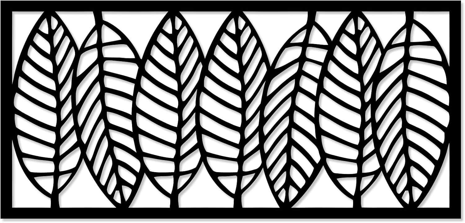 Home gallery decorative tree leaves wooden wall art 80x35 cm