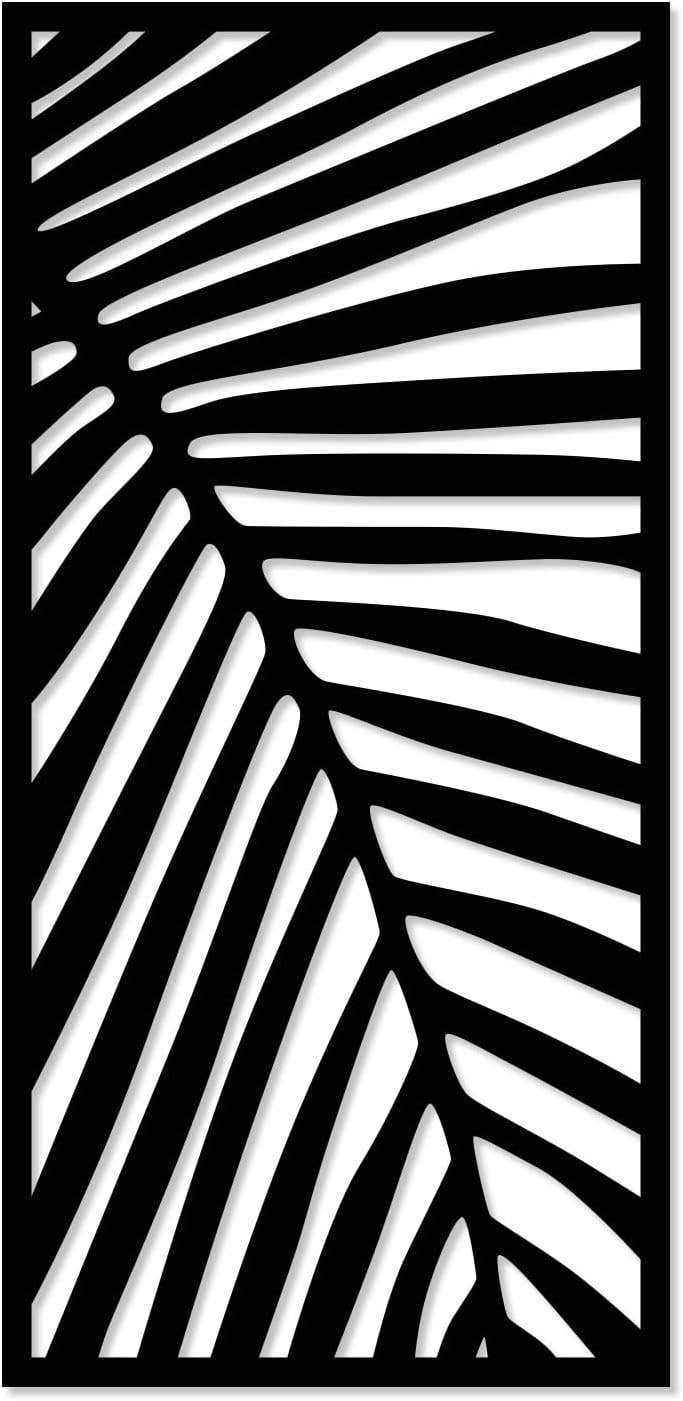 Home gallery decorative palm leaf wooden wall art 40x80 cm