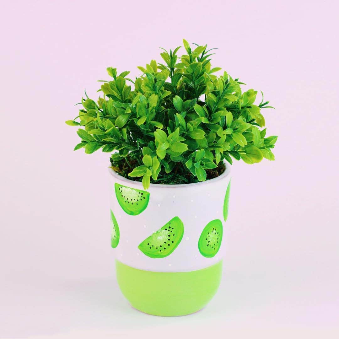 Handmade Potted Kiwi Artificial Plant