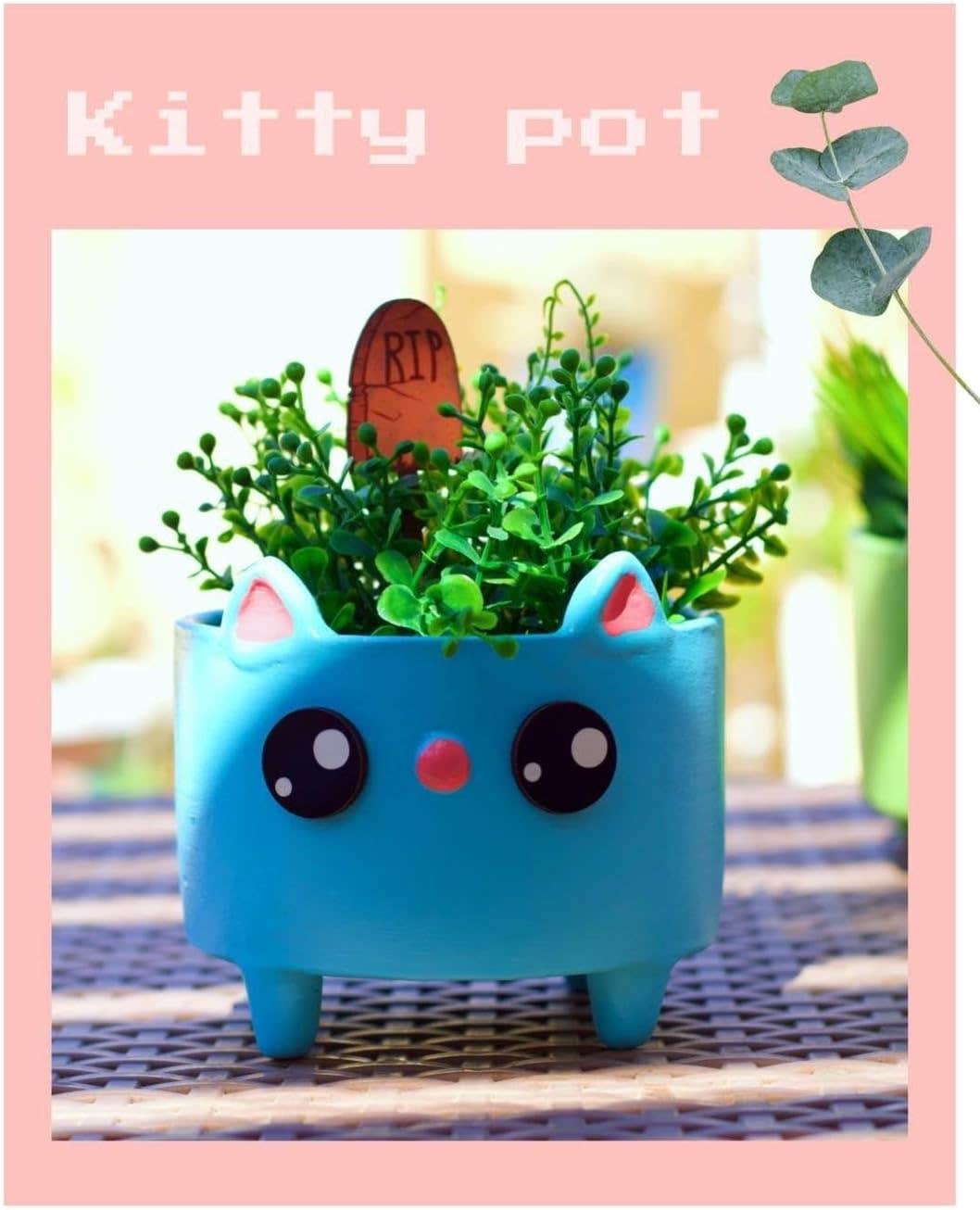 Blue Handcrafted Artificial Plant - 100g Weight