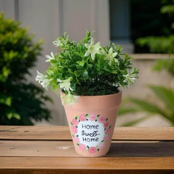 Simon Artificial Plant Pot - 10cm - Brightly Colored