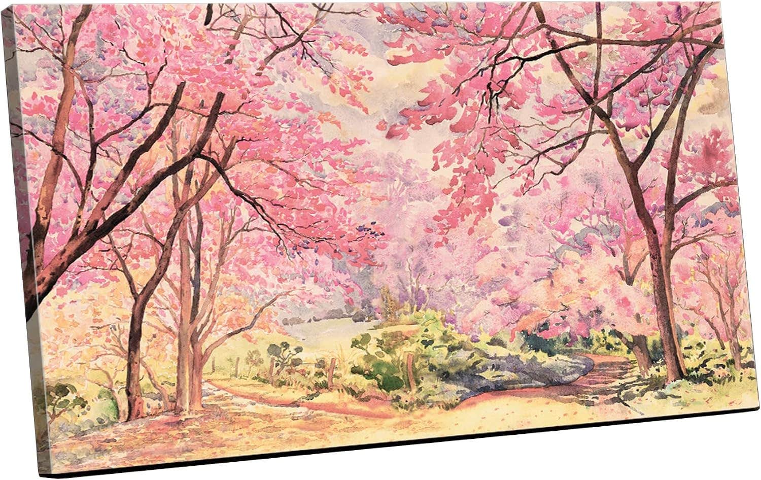 Abstract Pink Flower Canvas Wall Art 120x80cm - Home Gallery Landscape Portrait