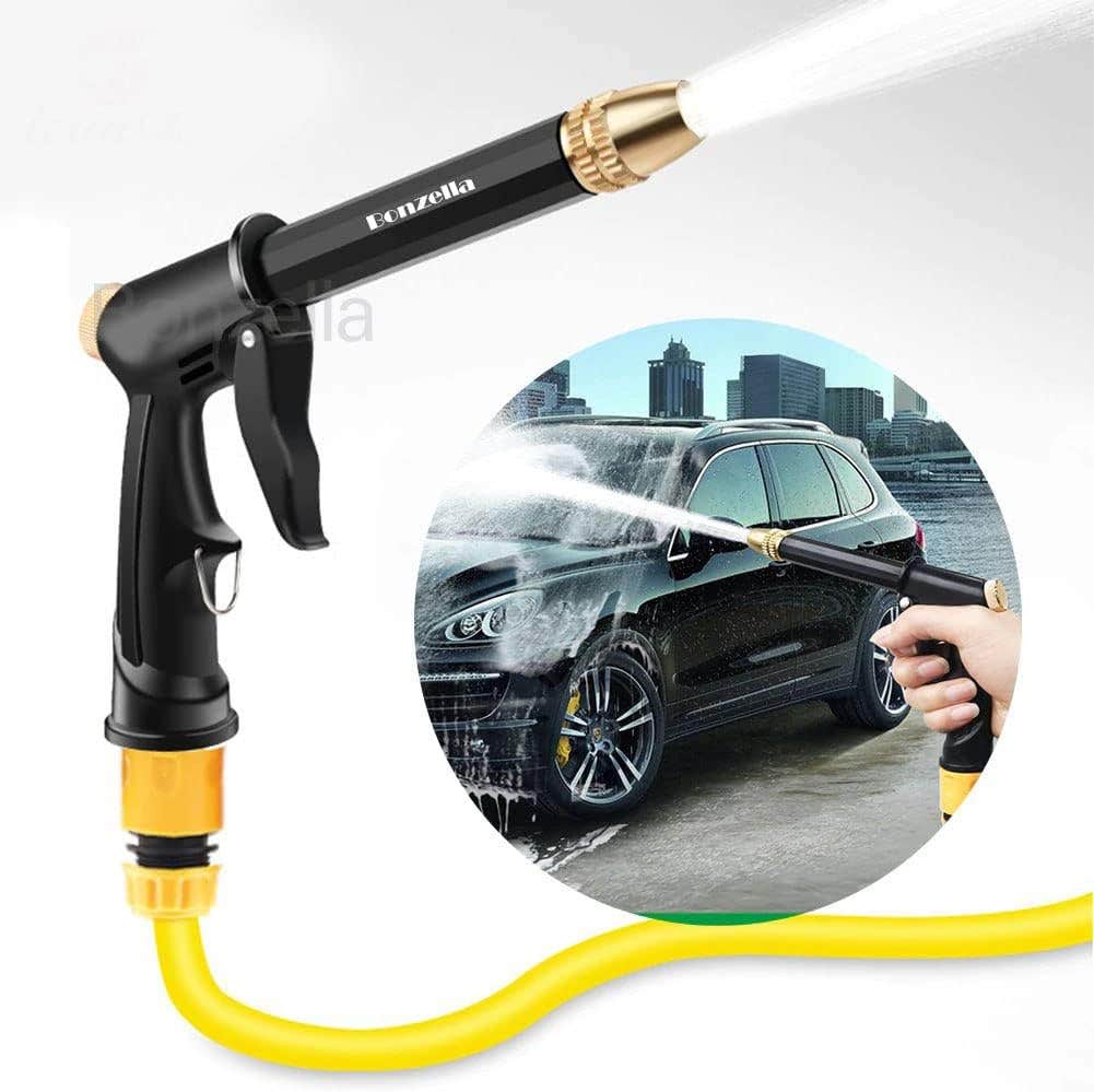 BONZELLA Nozzle Water Spray Gun,Car Wash Trigger Nozzle Water Spray Gun,High Pressure Nozzle Spray Water Gun For Cleaning Car Wash, Water Jet Hose Nozzles Pipe For Gardening